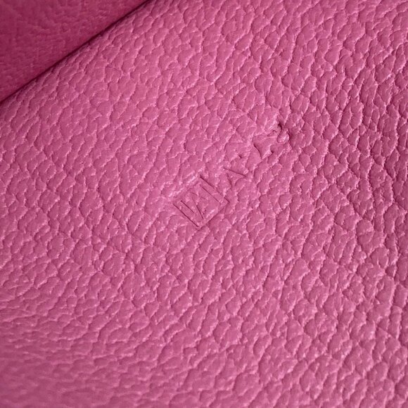 HERMES Bearn Souffle Two fold Long Wallet Chevre pink/SilverHardware - Picture 9 of 14